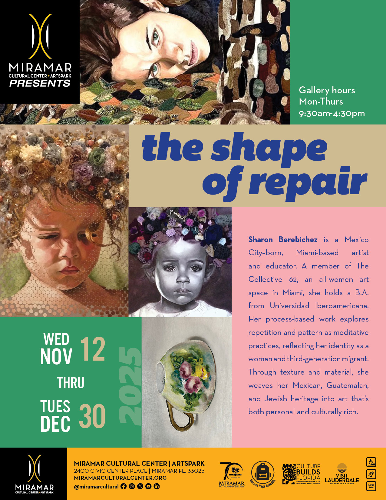FLyer of MCC-Shape of Repair art exhibit