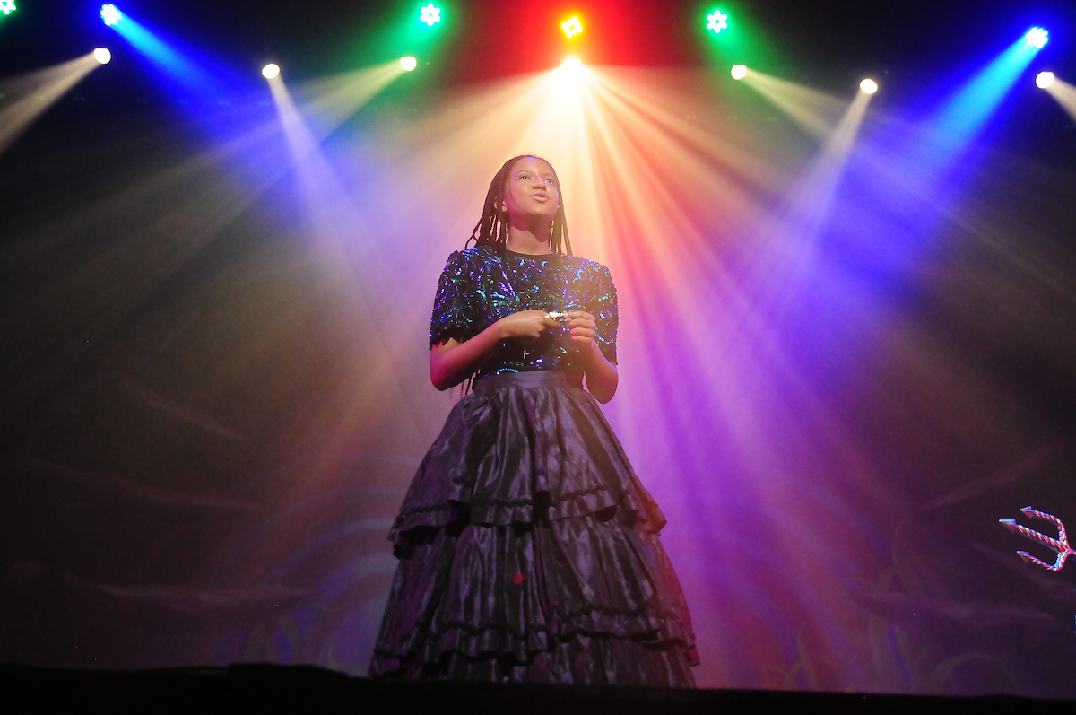 photo pf child center stage at little broadway summer camo