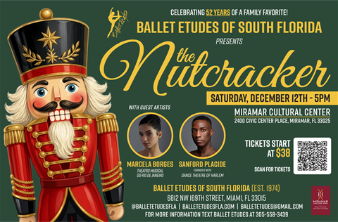 Ballet etudes of south florida - the nutcracker on Saturday december 12th