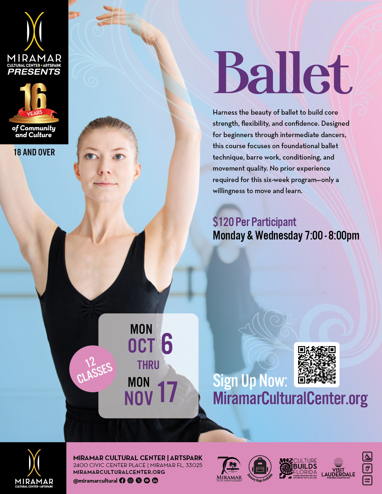 flyer for ballet dance classes