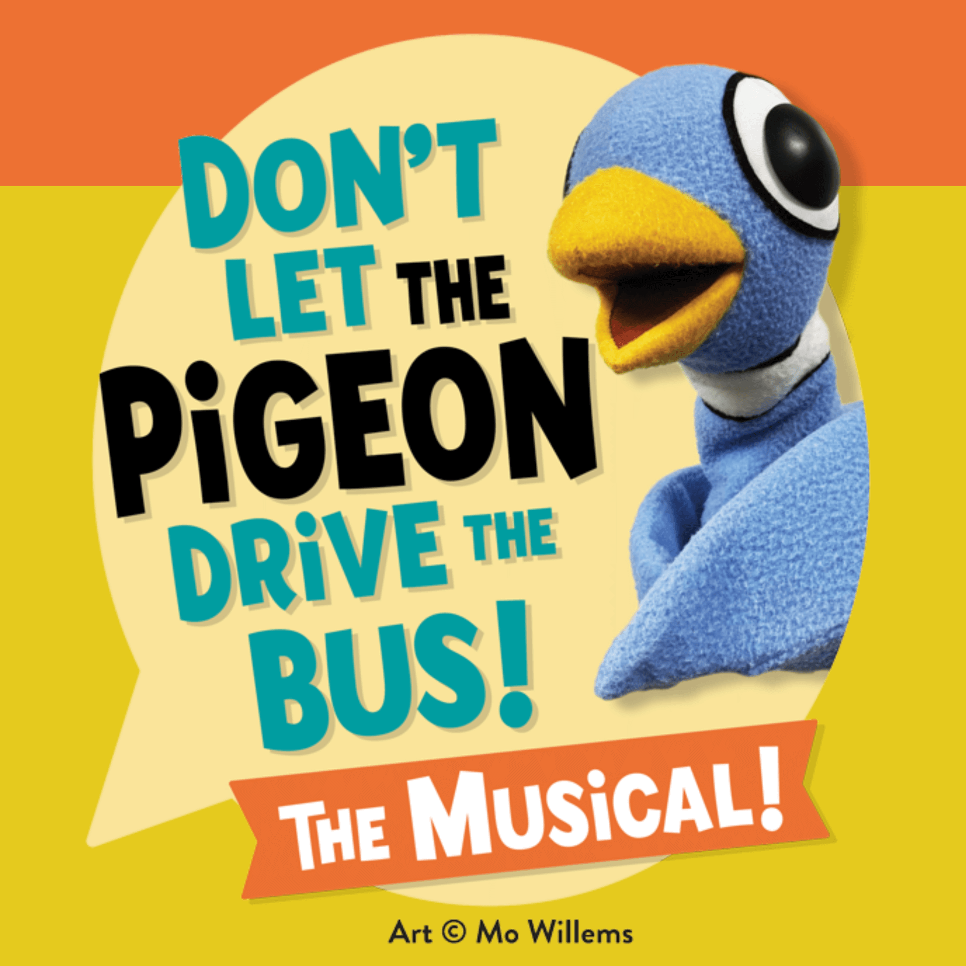 Flyer for dont let the pigeon drive the bus the musical